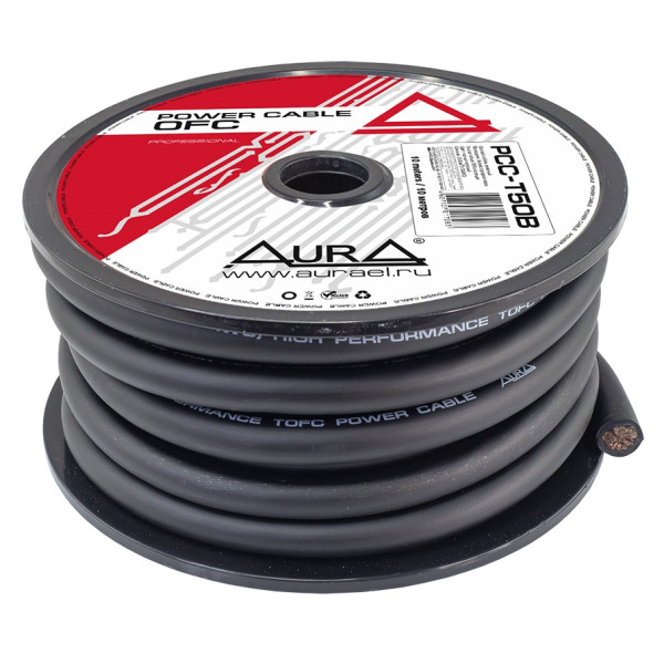AURA PCC-T50B 0ga (луженая медь) черный AURA PCC-T50B 0ga (луженая медь) черный
