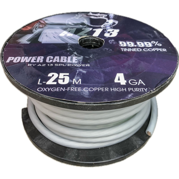 AZ-13 SPL POWER провод силовой 4ga (луженая медь) AZ-13 SPL POWER провод силовой 4ga (луженая медь)