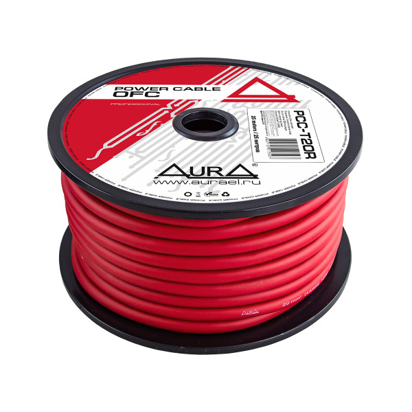 AURA PCC-T20R 4ga (луженая медь) красный AURA PCC-T20R 4ga (луженая медь) красный